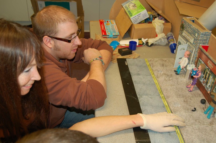 Working on animations for PDT at Cornwall