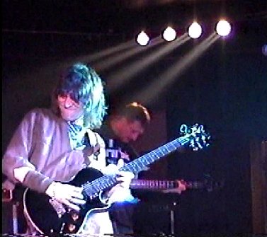 Huw and LLG in full flight, 2001